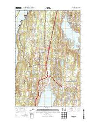 Poulsbo Washington Current topographic map, 1:24000 scale, 7.5 X 7.5 Minute, Year 2014