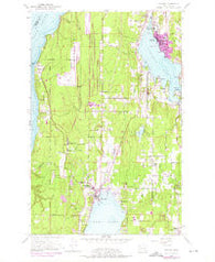Poulsbo Washington Historical topographic map, 1:24000 scale, 7.5 X 7.5 Minute, Year 1953