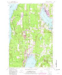 Poulsbo Washington Historical topographic map, 1:24000 scale, 7.5 X 7.5 Minute, Year 1953