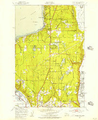 Poverty Bay Washington Historical topographic map, 1:24000 scale, 7.5 X 7.5 Minute, Year 1949