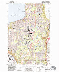 Poverty Bay Washington Historical topographic map, 1:24000 scale, 7.5 X 7.5 Minute, Year 1961
