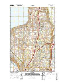 Poverty Bay Washington Current topographic map, 1:24000 scale, 7.5 X 7.5 Minute, Year 2014