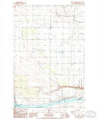 Priest Rapids NE Washington Historical topographic map, 1:24000 scale, 7.5 X 7.5 Minute, Year 1986
