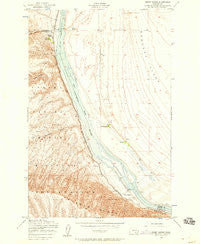 Priest Rapids Washington Historical topographic map, 1:24000 scale, 7.5 X 7.5 Minute, Year 1948