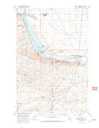 Priest Rapids Washington Historical topographic map, 1:62500 scale, 15 X 15 Minute, Year 1965