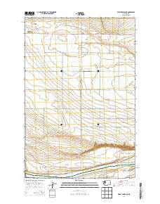Priest Rapids NE Washington Current topographic map, 1:24000 scale, 7.5 X 7.5 Minute, Year 2014