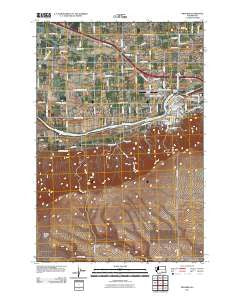 Prosser Washington Historical topographic map, 1:24000 scale, 7.5 X 7.5 Minute, Year 2011
