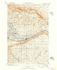 Prosser Washington Historical topographic map, 1:125000 scale, 30 X 30 Minute, Year 1915