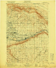 Prosser Washington Historical topographic map, 1:125000 scale, 30 X 30 Minute, Year 1917