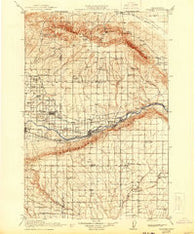 Prosser Washington Historical topographic map, 1:125000 scale, 30 X 30 Minute, Year 1917