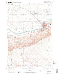 Prosser Washington Historical topographic map, 1:24000 scale, 7.5 X 7.5 Minute, Year 1965