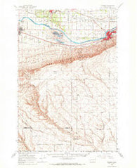 Prosser Washington Historical topographic map, 1:62500 scale, 15 X 15 Minute, Year 1965