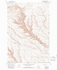 Prosser Washington Historical topographic map, 1:24000 scale, 7.5 X 7.5 Minute, Year 1965