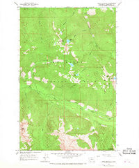 Pugh Mountain Washington Historical topographic map, 1:24000 scale, 7.5 X 7.5 Minute, Year 1966