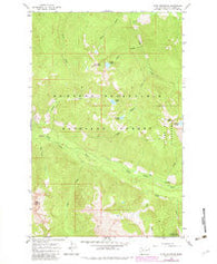 Pugh Mountain Washington Historical topographic map, 1:24000 scale, 7.5 X 7.5 Minute, Year 1966