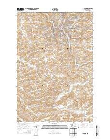 Pullman Washington Current topographic map, 1:24000 scale, 7.5 X 7.5 Minute, Year 2013