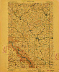 Pullman Washington Historical topographic map, 1:125000 scale, 30 X 30 Minute, Year 1910
