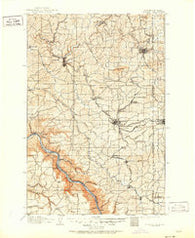 Pullman Washington Historical topographic map, 1:125000 scale, 30 X 30 Minute, Year 1910