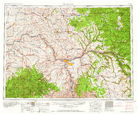 Pullman Washington Historical topographic map, 1:250000 scale, 1 X 2 Degree, Year 1958