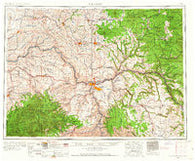 Pullman Washington Historical topographic map, 1:250000 scale, 1 X 2 Degree, Year 1955