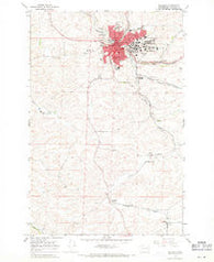 Pullman Washington Historical topographic map, 1:24000 scale, 7.5 X 7.5 Minute, Year 1964