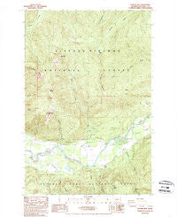 Purcell Mtn. Washington Historical topographic map, 1:24000 scale, 7.5 X 7.5 Minute, Year 1989