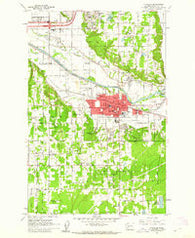 Puyallup Washington Historical topographic map, 1:24000 scale, 7.5 X 7.5 Minute, Year 1961