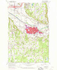 Puyallup Washington Historical topographic map, 1:24000 scale, 7.5 X 7.5 Minute, Year 1961