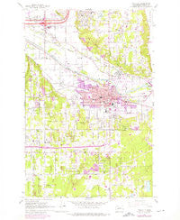 Puyallup Washington Historical topographic map, 1:24000 scale, 7.5 X 7.5 Minute, Year 1961