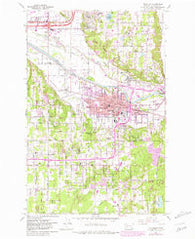 Puyallup Washington Historical topographic map, 1:24000 scale, 7.5 X 7.5 Minute, Year 1961