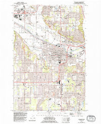 Puyallup Washington Historical topographic map, 1:24000 scale, 7.5 X 7.5 Minute, Year 1961
