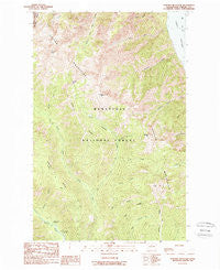 Pyramid Mountain Washington Historical topographic map, 1:24000 scale, 7.5 X 7.5 Minute, Year 1988