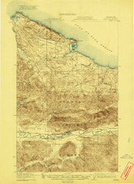 Pysht Washington Historical topographic map, 1:62500 scale, 15 X 15 Minute, Year 1922
