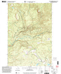 Quartz Creek Butte Washington Historical topographic map, 1:24000 scale, 7.5 X 7.5 Minute, Year 1998