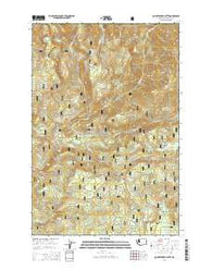 Quartz Creek Butte Washington Current topographic map, 1:24000 scale, 7.5 X 7.5 Minute, Year 2014