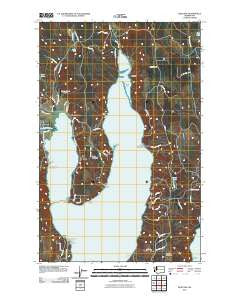 Quilcene Washington Historical topographic map, 1:24000 scale, 7.5 X 7.5 Minute, Year 2011