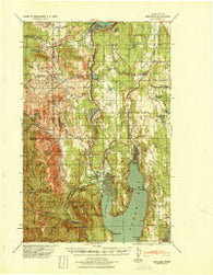 Quilcene Washington Historical topographic map, 1:62500 scale, 15 X 15 Minute, Year 1940
