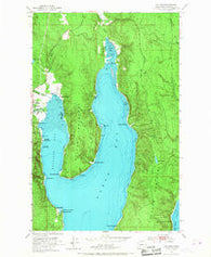Quilcene Washington Historical topographic map, 1:24000 scale, 7.5 X 7.5 Minute, Year 1953