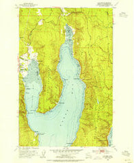 Quilcene Washington Historical topographic map, 1:24000 scale, 7.5 X 7.5 Minute, Year 1953