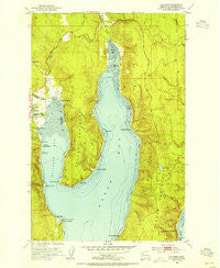Quilcene Washington Historical topographic map, 1:24000 scale, 7.5 X 7.5 Minute, Year 1953