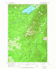 Quinault Lake Washington Historical topographic map, 1:62500 scale, 15 X 15 Minute, Year 1955