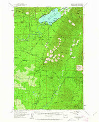 Quinault Lake Washington Historical topographic map, 1:62500 scale, 15 X 15 Minute, Year 1955