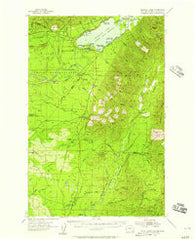Quinault Lake Washington Historical topographic map, 1:62500 scale, 15 X 15 Minute, Year 1955