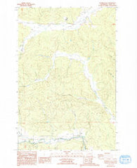 Rainbow Falls Washington Historical topographic map, 1:24000 scale, 7.5 X 7.5 Minute, Year 1986
