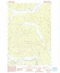 Rainbow Falls Washington Historical topographic map, 1:24000 scale, 7.5 X 7.5 Minute, Year 1986