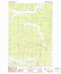 Rainbow Falls Washington Historical topographic map, 1:24000 scale, 7.5 X 7.5 Minute, Year 1986