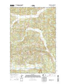 Rainbow Falls Washington Current topographic map, 1:24000 scale, 7.5 X 7.5 Minute, Year 2014