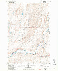 Rattlesnake Canyon Washington Historical topographic map, 1:24000 scale, 7.5 X 7.5 Minute, Year 1981