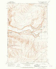 Rattlesnake Springs Washington Historical topographic map, 1:24000 scale, 7.5 X 7.5 Minute, Year 1966
