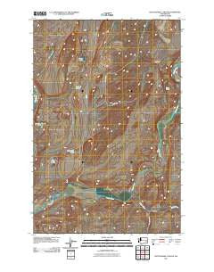 Rattlesnake Canyon Washington Historical topographic map, 1:24000 scale, 7.5 X 7.5 Minute, Year 2011